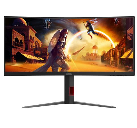 AOC LCD herní CU34G4 34" zakřivený VA/3440x1440@180Hz/0,5ms/300cd/2xHDMI/DP/Pivot/HAS/VESA