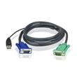 ATEN integrovaný kabel 2L-5202U pro KVM USB 1.8 M