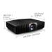 BenQ DLP Projektor W4100i 3D 4K UHD (3840x2160)/2600 ANSI lm/1.0÷1.6/3M:1/2xHDMI/2xUSB-A/USB-B/RS-232/LAN/Repro