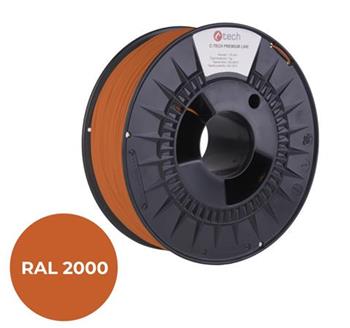 C-TECH tisková struna PREMIUM LINE ( filament ) , PLA, žlutooranžová, RAL2000, 1