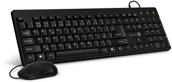 CONNECT IT Combo drátová černá klávesnice + myš, C