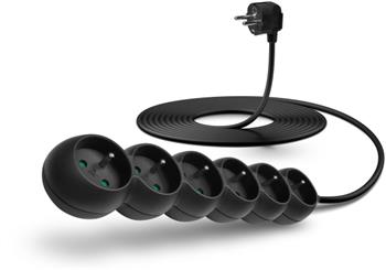 CONNECT IT prodlužovací kabel 230 V, 6 zásuvek, 3