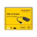 Delock Izolátor USB 2.0 Typu-A ze zástrčky na zásuvku, s izolací na 5 kV pro datová vedení
