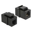 Delock Keystone Module RJ12 samice > RJ12 samice Cat.3, spojka, černá