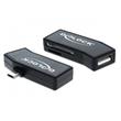 Delock Micro USB OTG čtečka karet + 1 x USB Port