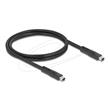 Delock Mini DisplayPort kabel 16K 60 Hz 80 Gbps 1 m, černý
