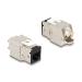 Delock Modul Keystone ze zásuvkového konektoru RJ45 na LSA Cat.6A, beznástrojový, černá, sada 10 kusů