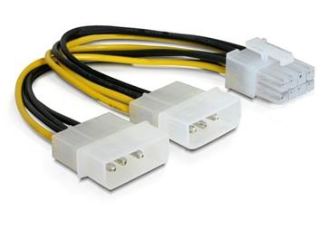 Delock Power Adapter pro PCI Express karty z 2x 5,25" na 8-pin
