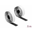 Delock Prilnavá páska suchého zipu Velcro, na zapínání háckovým a smyckovým povrchem, D 5 m x Š 25 mm, cerná