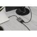DIGITUS Adaptér USB-C - 2x HDMI, 18 cm 4K/30Hz, stříbrný, hliníkový kryt