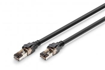 Digitus CAT 8.1 S-FTP patch kabel, Cu, LSZH AWG 24/7, 1 m, černá