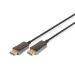 Digitus DisplayPort AOC hybridní připojovací kabel M/M, 15m, UHD 8K@60Hz, CE, zlato, bl