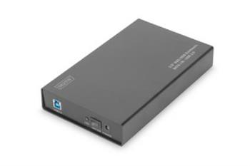 Digitus Externí 3,5 "/ kryt HDD SSD, SATA-III na USB 3.0 s prémiovým hliníkovém pouzdrem