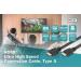 Digitus připojovací kabel HDMI 2.1 Ultra High Speed, typ A M / M, 1,0 m, s Ethernetem, UHD 8K 60p, zlacené konektory