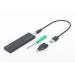 DIGITUS USB Type-C 3.1 Externí SSD skříň M.2 (NGFF) B-Key, alu pouzdro, černá, chipset: EP9461E chipset: EP9461E