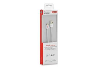 Ednet - Apple IP5 nabíjecí a datový kabel, Lightning, Apple 8pin - USB A, 1,0 m, USB 2.0, MFI, zlacené konektory