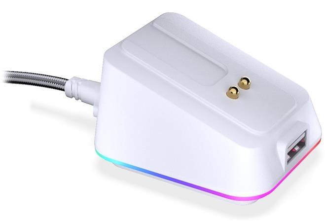 Endorfy Dokovací stanice, pro Endorfy LIV Wireless a LIV Plus Wireless, USB-C, USB, RGB, bílá