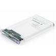 GEMBIRD EE2-U3S9-6 Box pro HDD/SSD 2,5" SATA – USB 3.0, 9,5 mm, průhledný plast