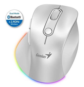 Genius Ergo 9000S Pro Myš, bezdrátová, optická, 2400DPI, 6 tlačítek, BT, 2,4GHz,