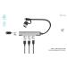I-Tec USB-A/USB-C Metal HUB 1x USB-C 3.1 + 3x USB 2.0