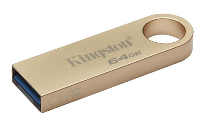 KINGSTON 64GB 220MB/s Kovový USB 3.2 Gen 3 DataTraveler SE9 G3-k potisku GACZ