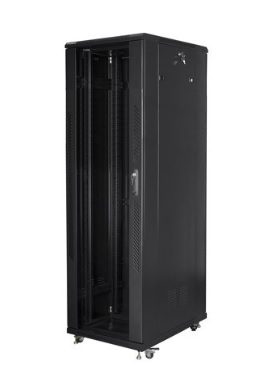 LANBERG 19" volně stojící skříň 42U/800x800 LCD v rozloženém stavu, černá - balík 2 ze 4