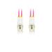 LANBERG optický patch cord MM LC/UPC-LC/UPC duplex 1m LSZH OM4 50/125 průměr 3mm, barva magenta