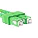 LANBERG optický patch cord SM LC/UPC-SC/APC duplex 1m LSZH G657A1 průměr 3mm žlutá