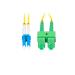 LANBERG optický patch cord SM LC/UPC-SC/APC duplex 2m LSZH G657A1 průměr 3mm žlutá