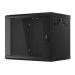 LANBERG RACK CABINET 19” WALL-MOUNT 9U/600X450 (FLAT PACK) V2 BLACK