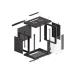 LANBERG RACK CABINET 19” WALL-MOUNT 9U/600X450 (FLAT PACK) V2 BLACK