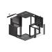 LANBERG RACK CABINET 19" WALL-MOUNTED 9U 570X600 FAST ASSEMBLY (FLAT PACK) BLACK