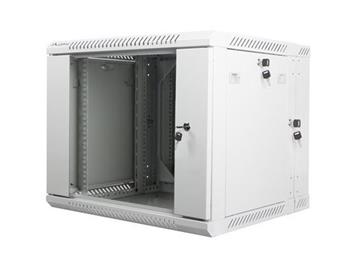 LANBERG RACKOVÁ SKŘÍŇ 19" DVOUDÍLNÁ NÁSTĚNNÁ 9U/600X600 (v rozloženém stavu) ŠEDÁ