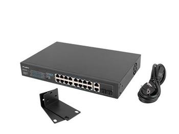 LANBERG SWITCH 16X 100MB POE+/2X 1GB/1X SFP RACK 19" UNMANAGED GIGABIT ETHERNET 250W