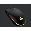 Logitech herní myš G203 Lightsync - 6 tlačítek, 8000dpi - černá