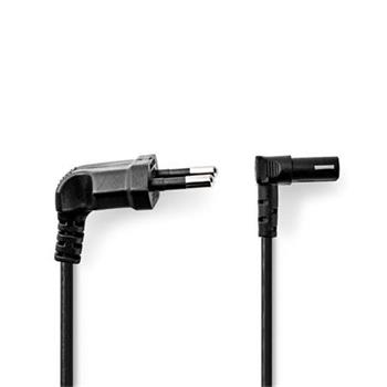 Nedis CEGL11075BK20 - Napájecí Kabel | Typ F Zástrčka | IEC-320-C1 | Úhlový | Úhlový | 2.00 m | Černá