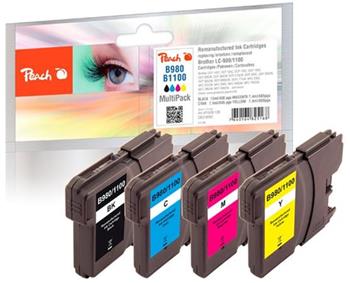 PEACH kompatibilní cartridge Brother LC-980/1100 MultiPack