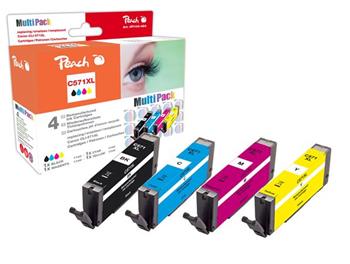 PEACH kompatibilní cartridge Canon CLI-571XL, MultiPack,4x11 ml