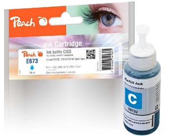 PEACH kompatibilní cartridge Epson CISS T6732 cyan, 70ml