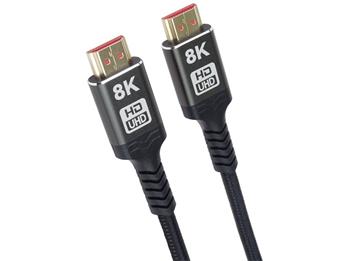 PremiumCord ULTRA HDMI 2.1 High Speed + Ethernet kabel 8K@60Hz,zlacené 0,5m