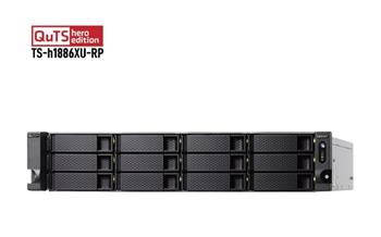 QNAP TS-h1886XU-RP-R2-D1622-32G (Xeon 3,2GHz, ZFS, 32GB ECC RAM, 12x3,5"+6x2,5", 4xGbE,2x10GbE SFP+)